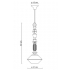 LARIAT CERAMICZNA LAMPA WISZĄCA     C2512 VPE   FERROLUCE